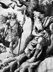 Odin Wotan, nordischer Gott, 19. Jahrhundert