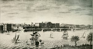 Altes Fort William, vom Fluss aus, 1754, 1925