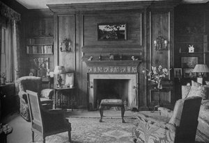 Alte georgische Vertäfelung im Büro von Miss Morgan, Haus von Miss Anne Morgan, New York City, 1924