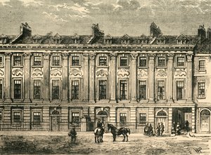 Alte Häuser in der Great Queen Street, Südseite, 1850, 1881
