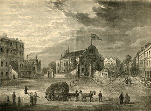 Alte Kensington Kirche, um 1750, c1876