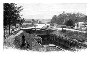Old Windsor Lock, River Thames, Berkshire, um 1888