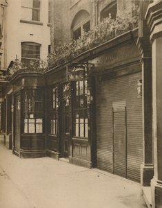 Olde Dr. Butlers Head, gegründet in der Masons Avenue im Jahr 1616, ca. 1935
