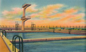 Olympisches Schwimmbecken, Barranquilla, ca. 1940er Jahre von Unbekannt