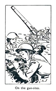 Auf den Geschützstellungen, 1940 von Unbekannt