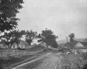 Auf dem Weg zum Echo Lake, White Mountains, New Hampshire, USA, ca. 1900