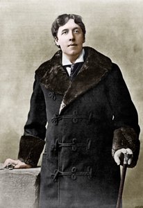 Oscar Wilde, irischer Schriftsteller, Witzbold und Dramatiker, ca. 1890