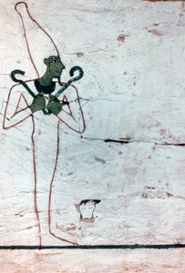 Osiris, der Gott des Todes, Detail des Sarkophags der Dame von Madja, 18. Dynastie