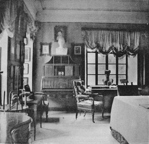 Ostafyevo-Anwesen. Das Karamzin-Zimmer, Ende des 19. Jahrhunderts von Unbekannt