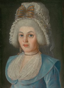 Porträt einer Dame mit Spitzenhaube