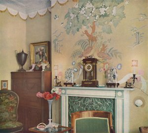 Bemalter Kamin, 1933 von Unbekannt