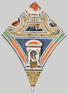 Bemalte Dekoration in der Kirche Santa Maria del Popolo, Rom, Italien, 1928 von Unbekannt