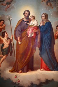 Gemälde im Santuario di Maria Ausiliatrice, Valdocco, Turin, Italien