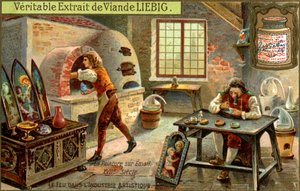 Malerei mit Emaille im 17. Jahrhundert, um 1900