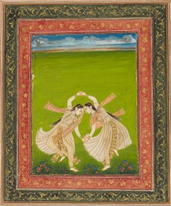 Paar Mädchen spielen Phugadi