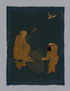 Paneel-Möbelstoff, China, Kangxi-Periode, Qing-Dynastie 1644-1911, 180050 von Unbekannt