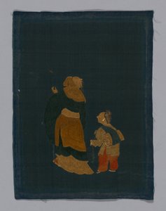 Paneel-Möbelstoff, China, Kangxi-Periode, Qing-Dynastie 1644-1911, 1800-1850
