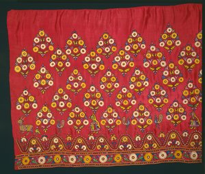Panel für einen Rock Ghagra, späte 1800er oder frühe 1900er Jahre von Unbekannt
