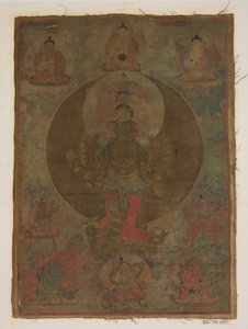 Tafel aus einem Gemälde von Guanyin mit tausend Armen, Datum unbekannt