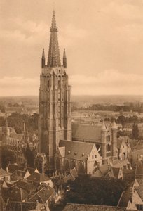 Panorama und Kirche Notre-Dame, um 1928