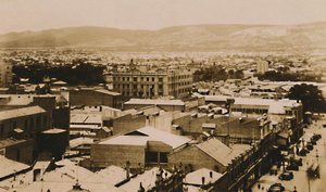 Panorama von Adelaide und den Hügeln, Südaustralien, spätes 19. - frühes 20. Jahrhundert von Unbekannt