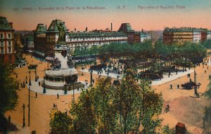 Panorama des Place de la République, Paris