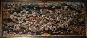 Panoramablick auf Palästina mit der Stadt Jerusalem von Unbekannt
