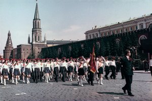 Parade der Jungen Pioniere, Roter Platz, Moskau, 1972
