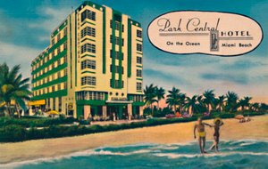 Park Central Hotel - Am Ozean, Miami Beach, ca. 1940er