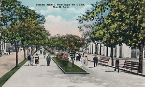 Paseo Martí, Santiago de Cuba, um 1910
