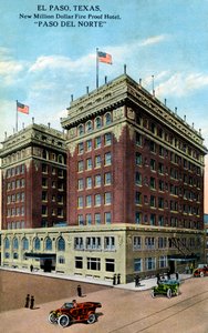 Paso del Norte Hotel, El Paso, Texas, USA, um 1916 von Unbekannt