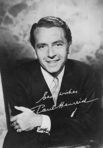 Paul Henreid 1908-1992, in Österreich geborener amerikanischer Schauspieler und Regisseur, um 1940er Jahre