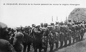 Paul Painlevé inspiziert Truppen der französischen Fremdenlegion, Marokko, ca. 1926
