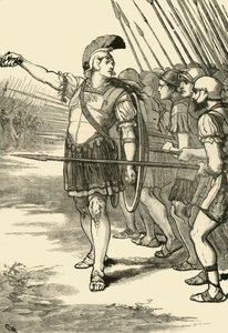 Pelopidas führt die Thebaner in der Schlacht von Leuktra, 1890