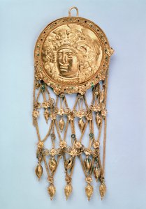 Anhänger mit Kopf der Athena Parthenos, frühes 4. Jahrhundert v. Chr. von Unbekannt
