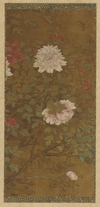 Pfingstrosen und Schmetterling, Ming-Dynastie, 1368-1644