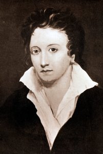 Percy Bysshe Shelley, englischer romantischer Dichter, 19. Jahrhundert von Unbekannt