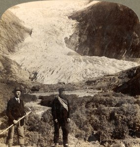 Gefährlicher Brigsdal-Gletscher, einer der großartigsten in ganz Norwegen, um 1905