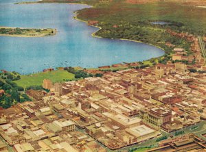Perth aus der Luft, um 1947