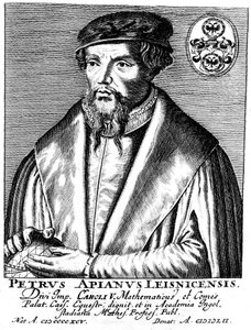 Peter Apian 1495-1552, deutscher Geograph, Mathematiker und Astronom