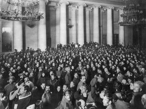 Petrograder Sowjet der Arbeiter- und Soldatendeputierten, Taurisches Palais, Russland, 1917