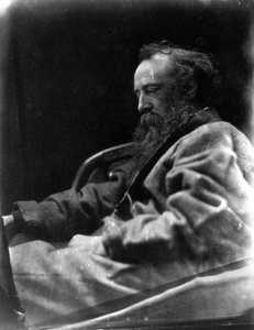 Fotografisches Porträt von G F Watts im Profil