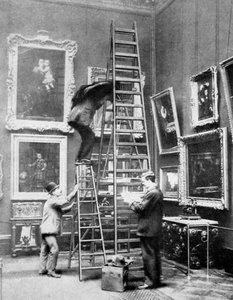 Fotografieren in der Wallace Collection, London, 1908-1909