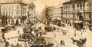 Piccadilly Circus - Der Mittelpunkt des Universums: Das Zentrum der Welt, 1900, 1933 von Unbekannt
