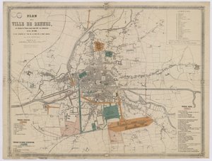 Plan von Rennes von Unbekannt
