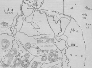 Plan von Flodden Field, 9. September 1513