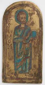 Plakette des Heiligen Simon, deutsch, 12. Jahrhundert