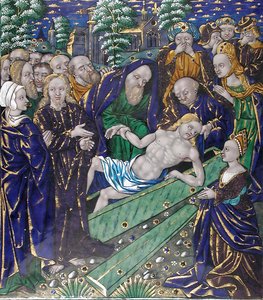 Plakette mit der Auferweckung des Lazarus