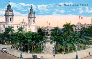 Plaza de Armas, Lima, Peru, frühes 20. Jahrhundert
