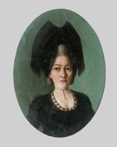 Porträt einer Frau in Schwarz